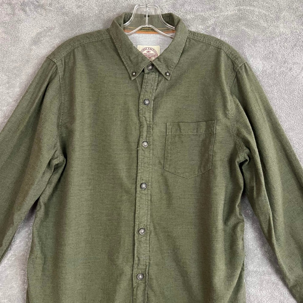 Fatface Long Sleeved Brushed Shirt Mens‎ M Reg Green Flannel Heritage - Picture 2 of 8